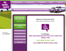 Tablet Screenshot of county-connect.co.uk
